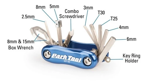 Canivete Com Ferramentas Bike Park Tool Mt-30 12 Funções