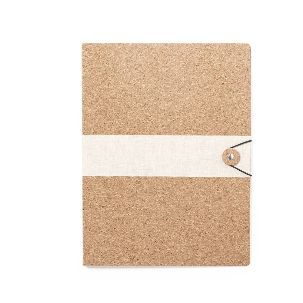 Carpeta Nature com Exterior em Cortiç e Fecho Elástico