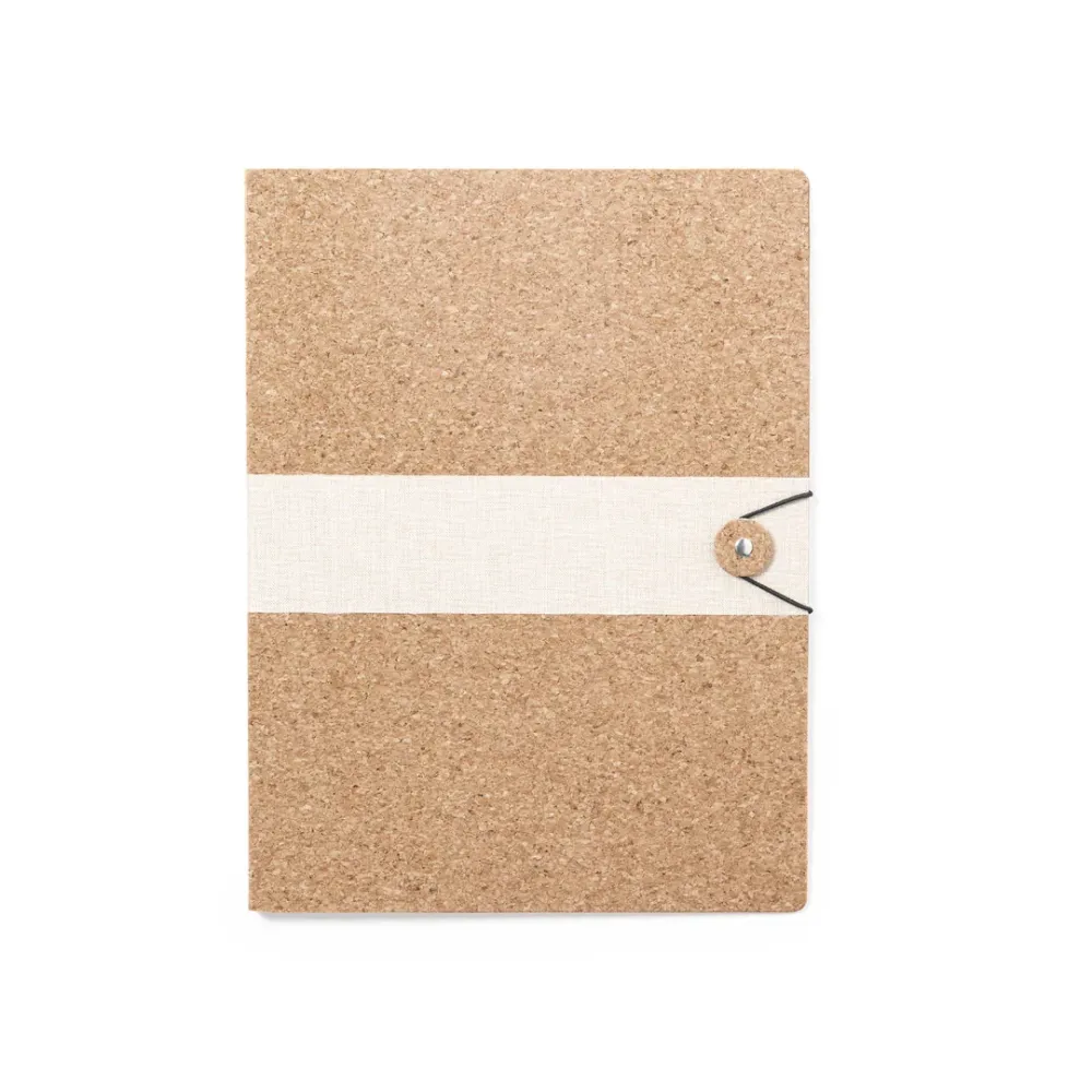 Carpeta Nature com Exterior em Cortiç e Fecho Elástico