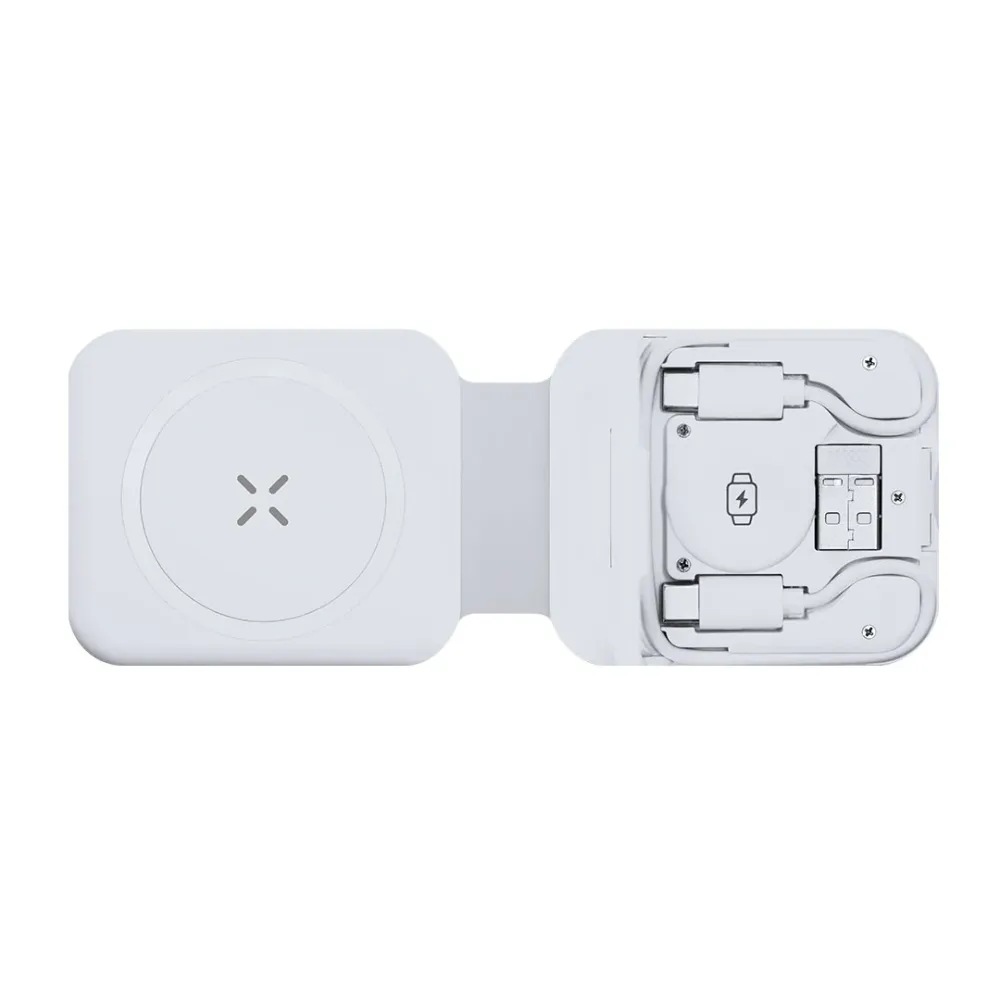 Carregador Multicarga Sem Fios 3 em 1 Vardar 15W