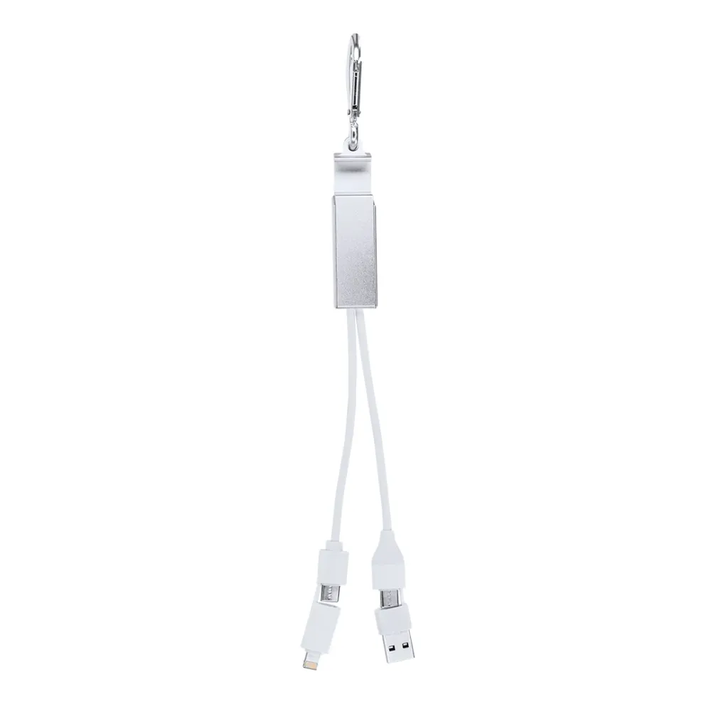 Carregador USB 'Leony' em Alumínio Reciclado Dual Output
