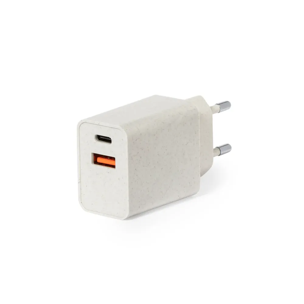 Carregador USB Rápido em Fibra de Trigo 'Avery'