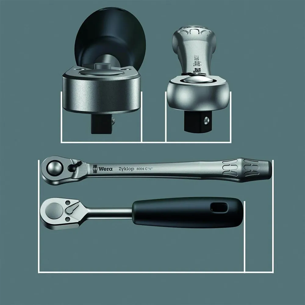 Catraca 8004 Zyklop Metal 1/4" Wera 004004