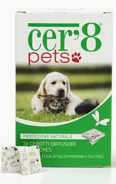 Cer'8 pets adesivo anti-pulgas e picadas de carrapatos para cães