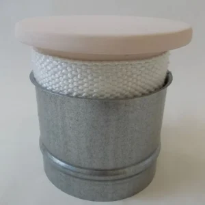 Ceramic Cleaning Socket "Round Without Frame" com uma manga de instalação redonda