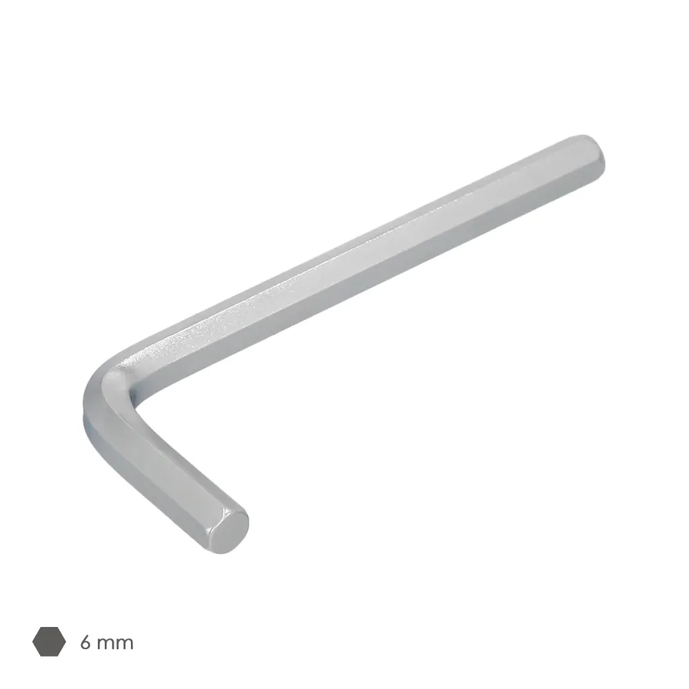 Chave Allen profissional padrão em ço cromo vanádio, 6,0 mm. Chave sextavada, chave Allen para oficina mecânica, chave All...