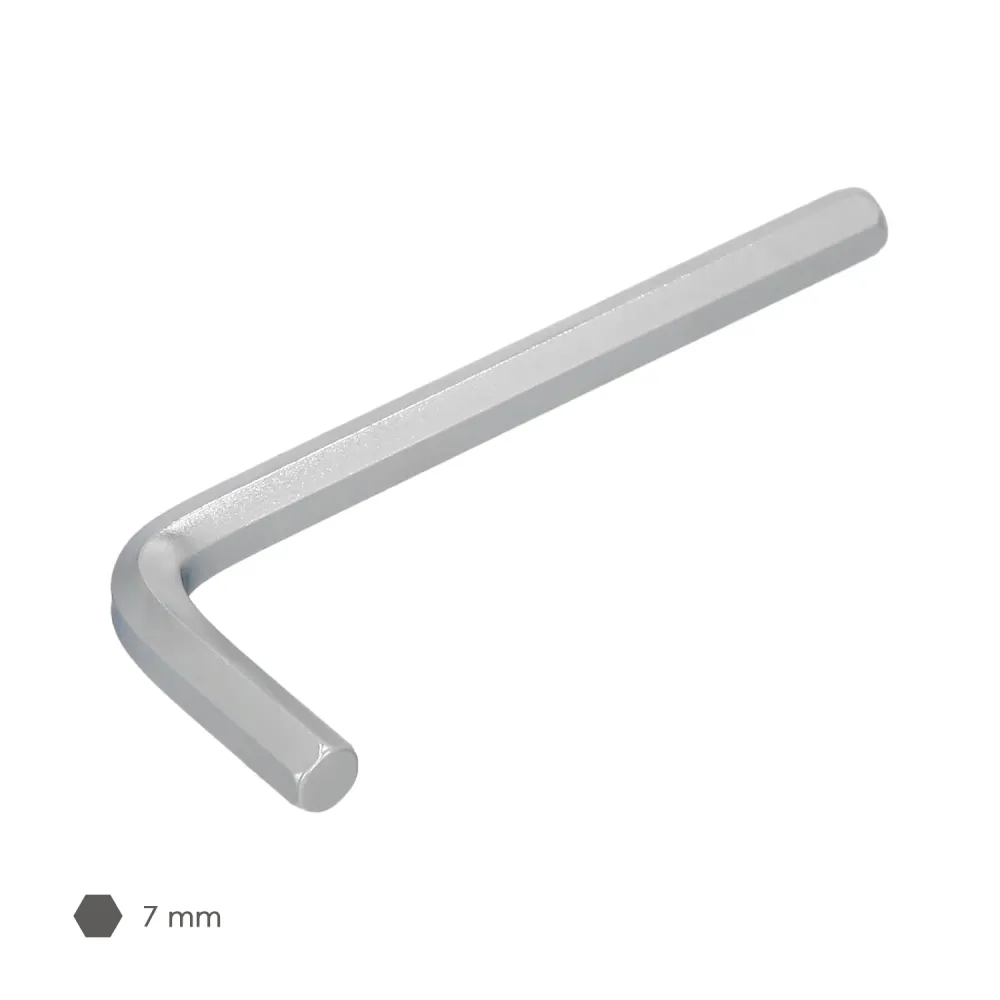 Chave Allen profissional padrão em ço cromo vanádio, 7,0 mm. Chave sextavada, chave Allen para oficina mecânica, chave All...