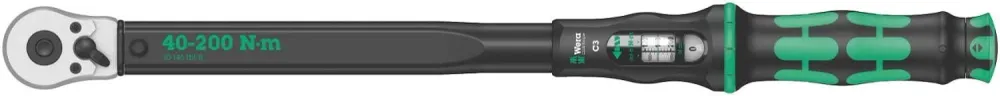 Chave dinamométrica com catraca reversível 40-200Nm Wera Click-Torque C 3 ref.075622