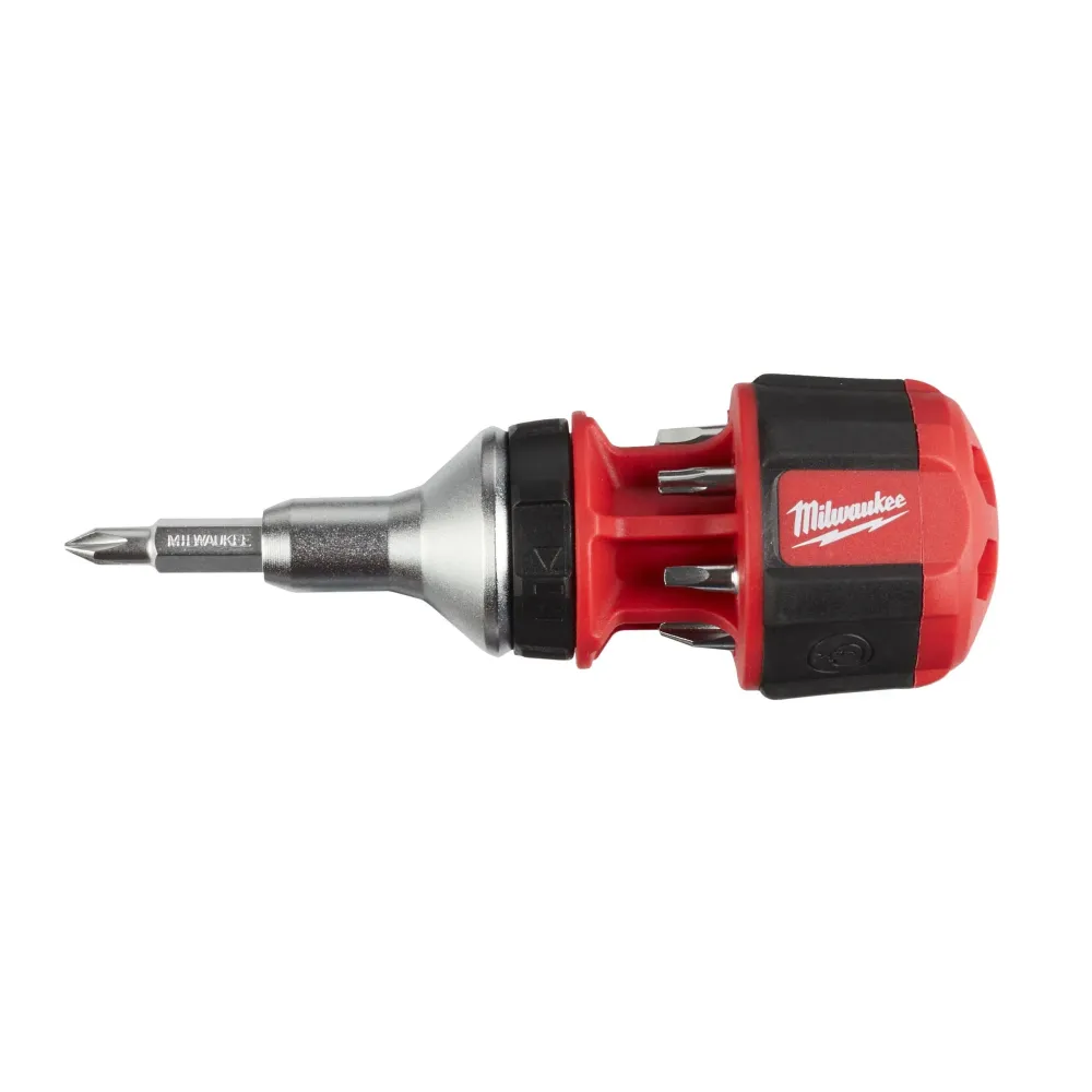 Chave de fenda de catraca 8 em 1 Chave de fenda multiponto compacta Milwaukee
