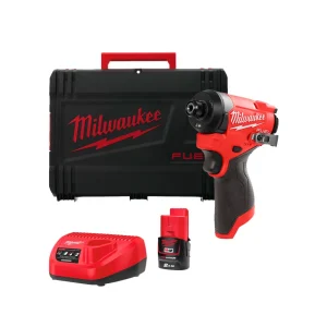Chave de fendas de impacto Subcompacto 1/4 Hex M12 FUEL Milwuakee M12FID2-202X