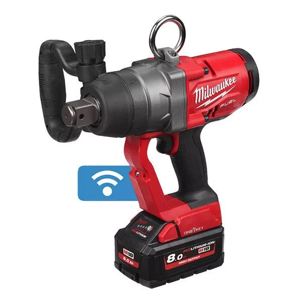 Chave de impacto de alto torque M18 FUEL One-Key 1" com anel Milwaukee M18 ONEFHIWF1-802X