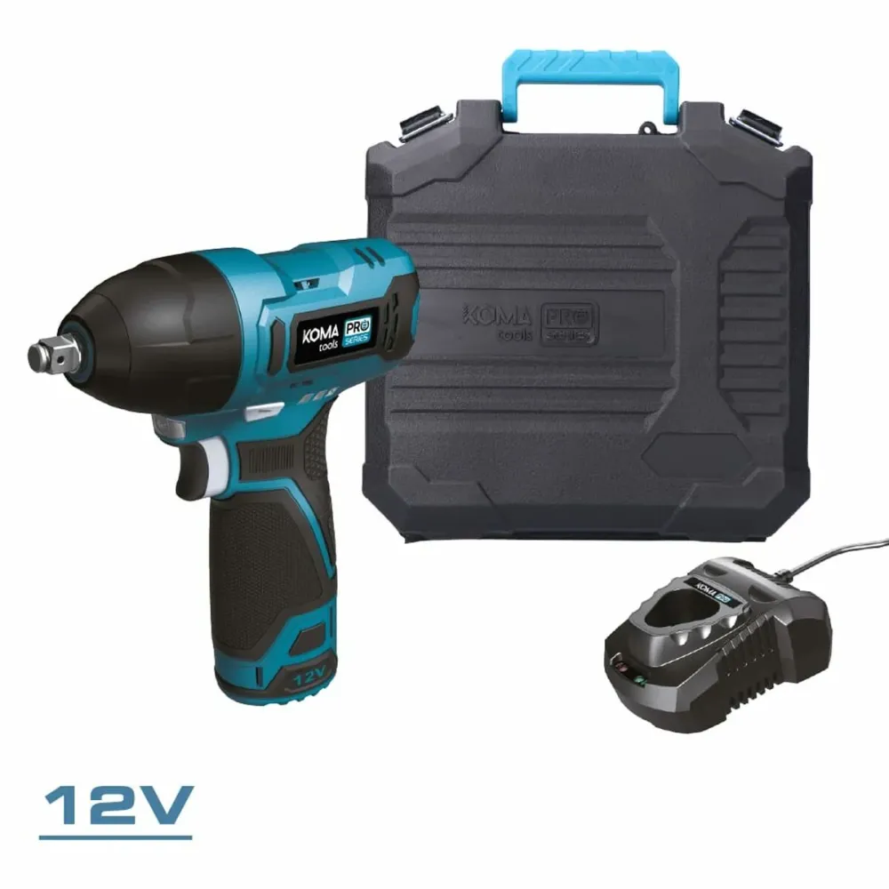 Chave de impacto Koma Tools 12 V 120 nm