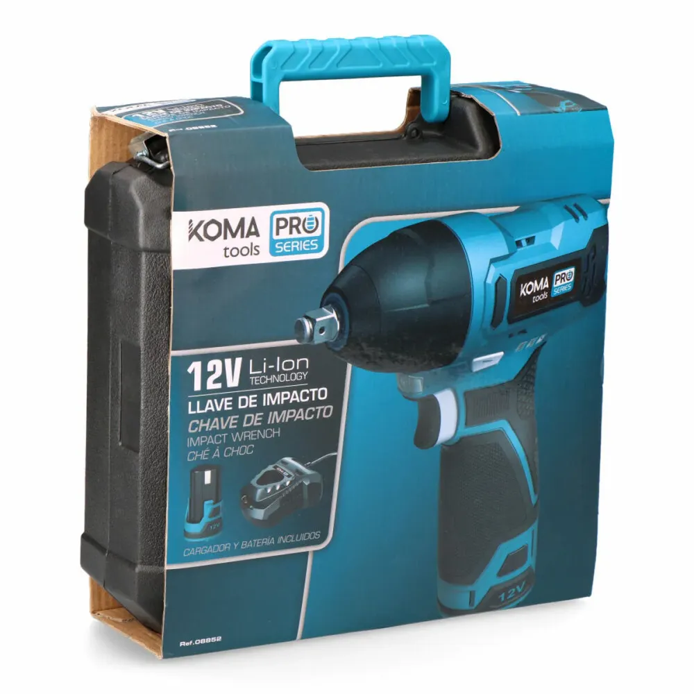 Chave de impacto Koma Tools 12 V 120 nm