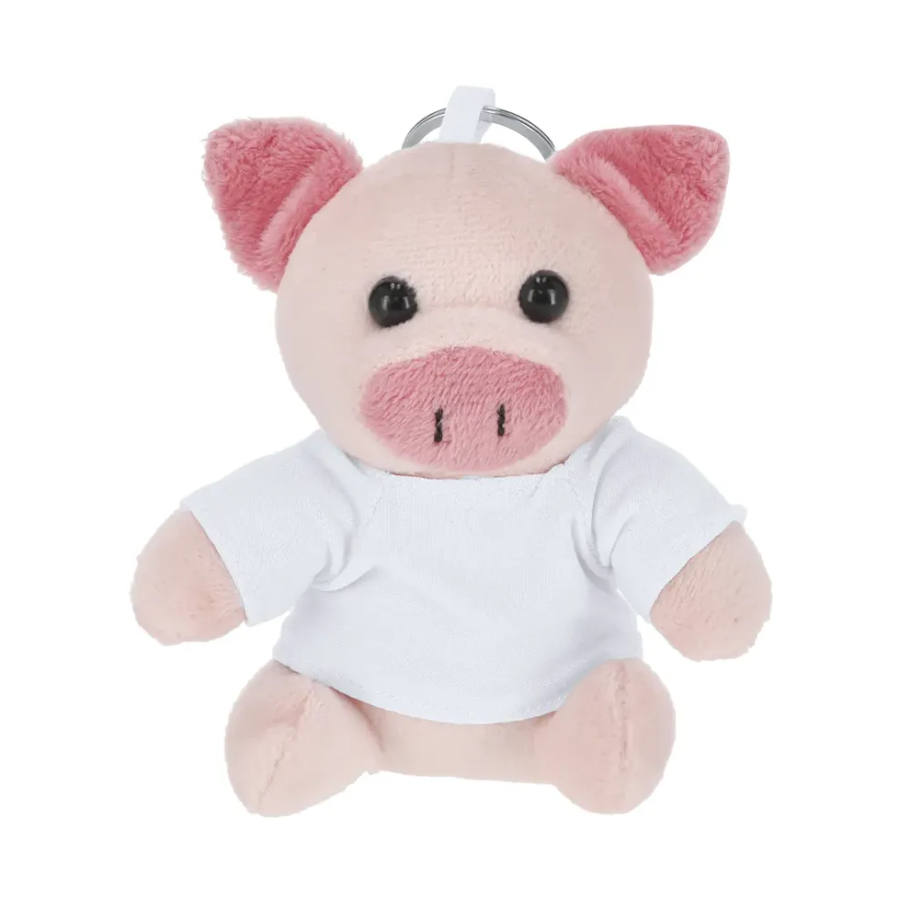 Chaveiro Porquinho de Peluche Personalizável