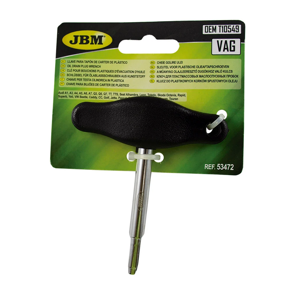 CHIAVE PER TESTA CILINDRICA PLASTICA (VAG) 53472 JBM