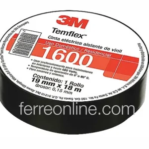 CINTA DE AISLAR NEGRA 3M TEMFLEX 1600