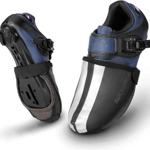 3 Cobre-sapatos impermeáveis refletivos para ciclismo ROCKBROS