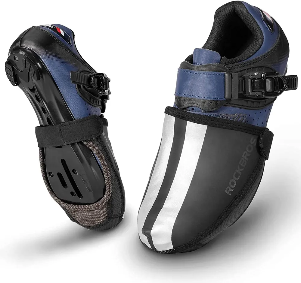 2 Cobre-sapatos impermeáveis refletivos para ciclismo ROCKBROS
