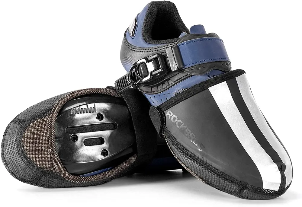3 Cobre-sapatos impermeáveis refletivos para ciclismo ROCKBROS