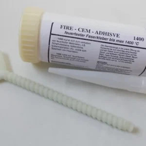 Cola de vedação resistente ao fogo em fibra cerâmica, cartucho 80ml