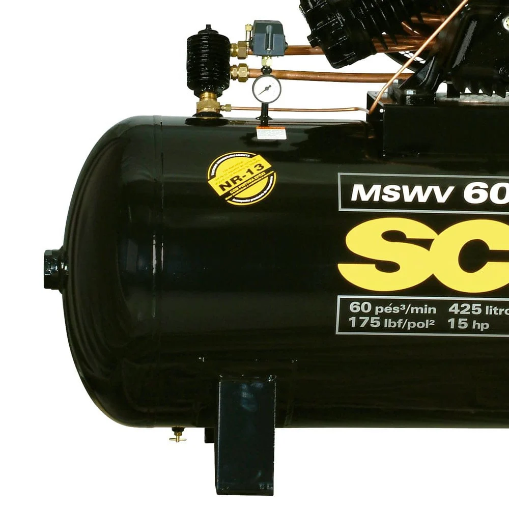 COMPRESSOR FORT MSWV 60/425 - 60 PCM 425 LITROS 15 HP TRIFÁSICO SCHULZ