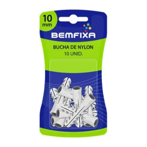 CONJUNTO BUCHA NYLON 10MM 10 PEÇAS 3005 BEMFIXA