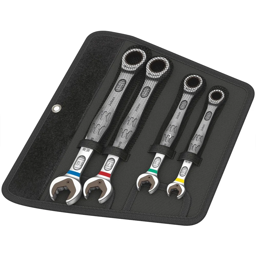 Conjunto de chave combinada com catraca 4 peças Wera 6000 Joker 4
