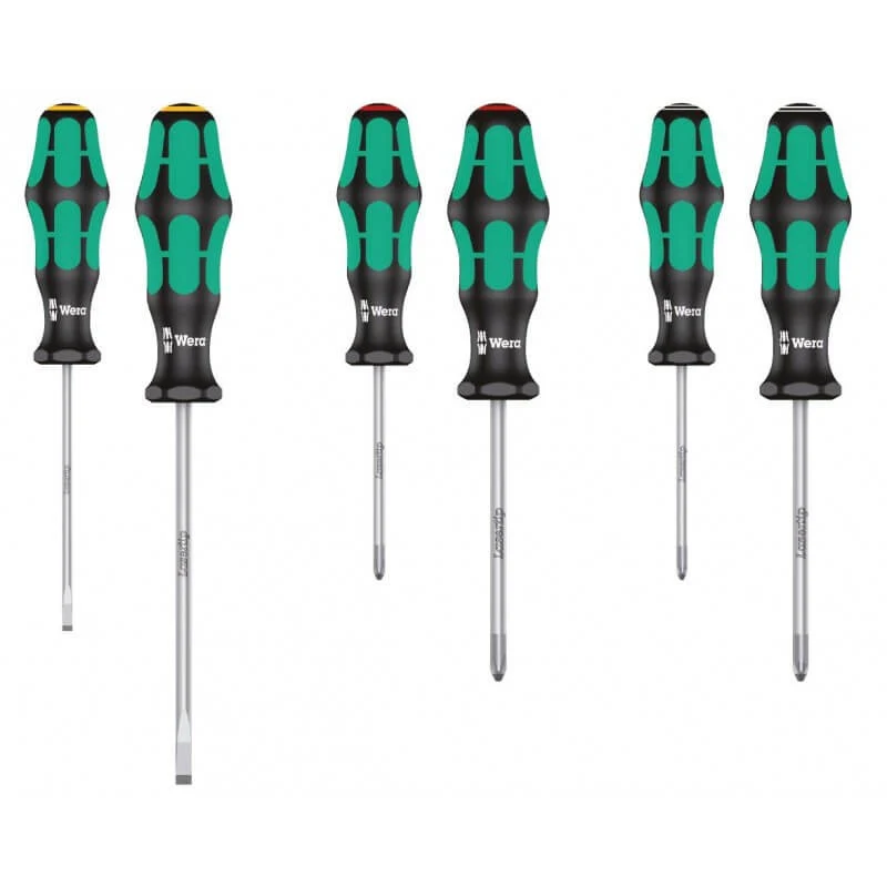 Conjunto de chave de fendas e porta bits com bits 23 peças Wera Set Iberica 1 ref.160005