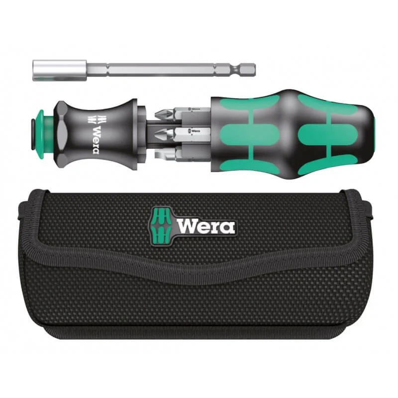 Conjunto de chave de fendas e porta bits com bits 23 peças Wera Set Iberica 1 ref.160005