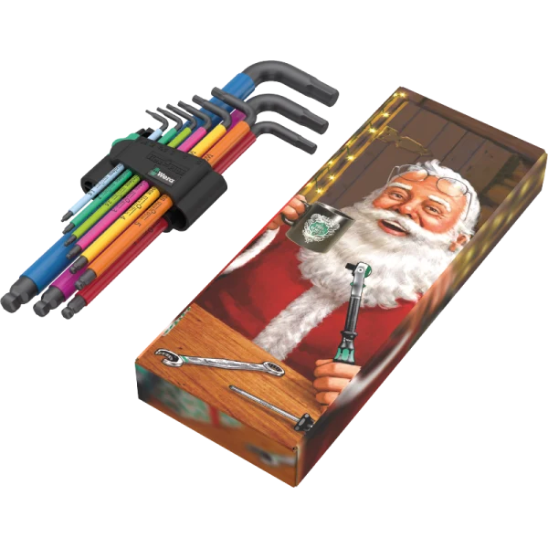 Conjunto de chaves Allen métricas 950/9 Hex-Plus Multicolor Wera
