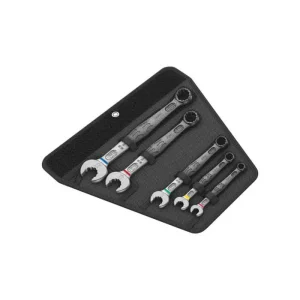 Conjunto de 5 chaves de boca e anel aberto 6003 Joker Wera 020230