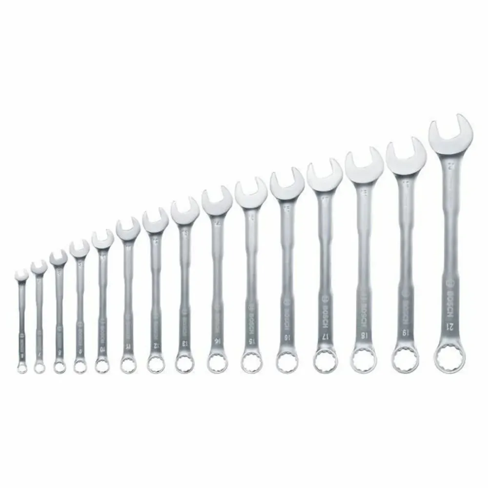 Conjunto de chaves combinadas BOSCH 6-21 mm 15 Peças