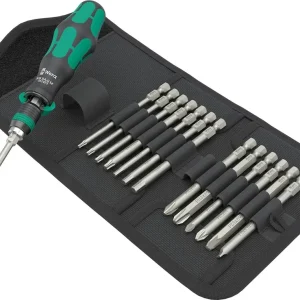 Conjunto de chaves de fenda 15pcs com catraca Kraftform Kompakt 838 RA-R M Wera