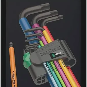Conjunto de chaves de fendas métricas BlackLaser 9 peças 950/9 Hex-Plus Multicolour 1 Wera 073593