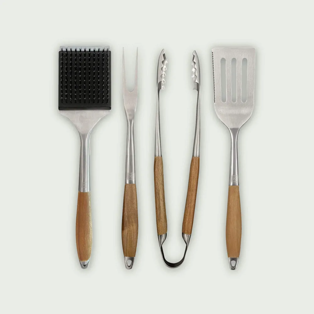 Conjunto de 4 espátulas em inox