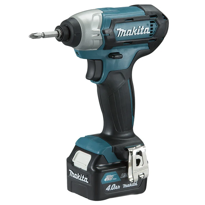 Conjunto de furadeira de martelo + chave de fenda de impacto 12V + caixa de metal + 2 baterias Makita CLX228SMX1 4Ah