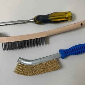 Conjunto de limpeza de 3 peças para fogões óleo e recipientes de queimador
