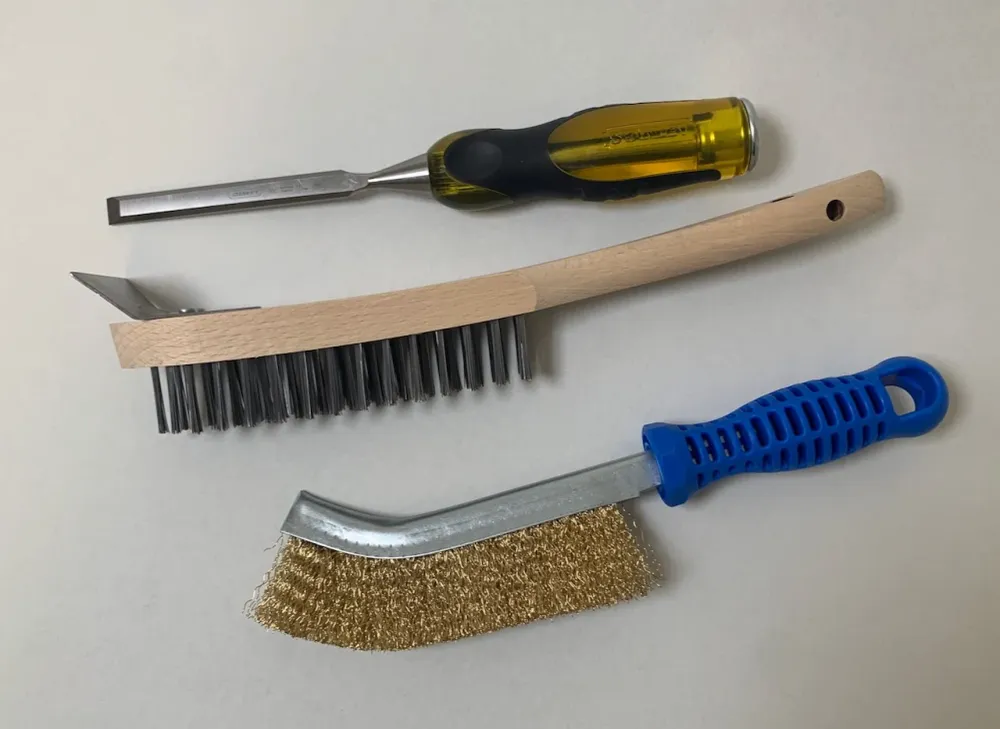 Conjunto de limpeza de 3 peças para fogões óleo e recipientes de queimador