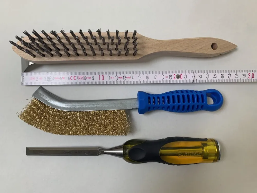 Conjunto de limpeza de 3 peças para fogões óleo e recipientes de queimador