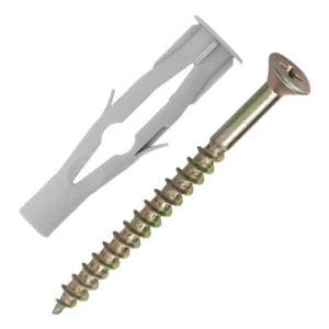 CONJUNTO PARAFUSO COM BUCHA BXB CHATA 10MM 4 PEÇAS 3423 BEMFIXA