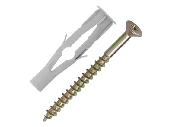 CONJUNTO PARAFUSO COM BUCHA BXB CHATA 10MM 4 PEÇAS 3423 BEMFIXA