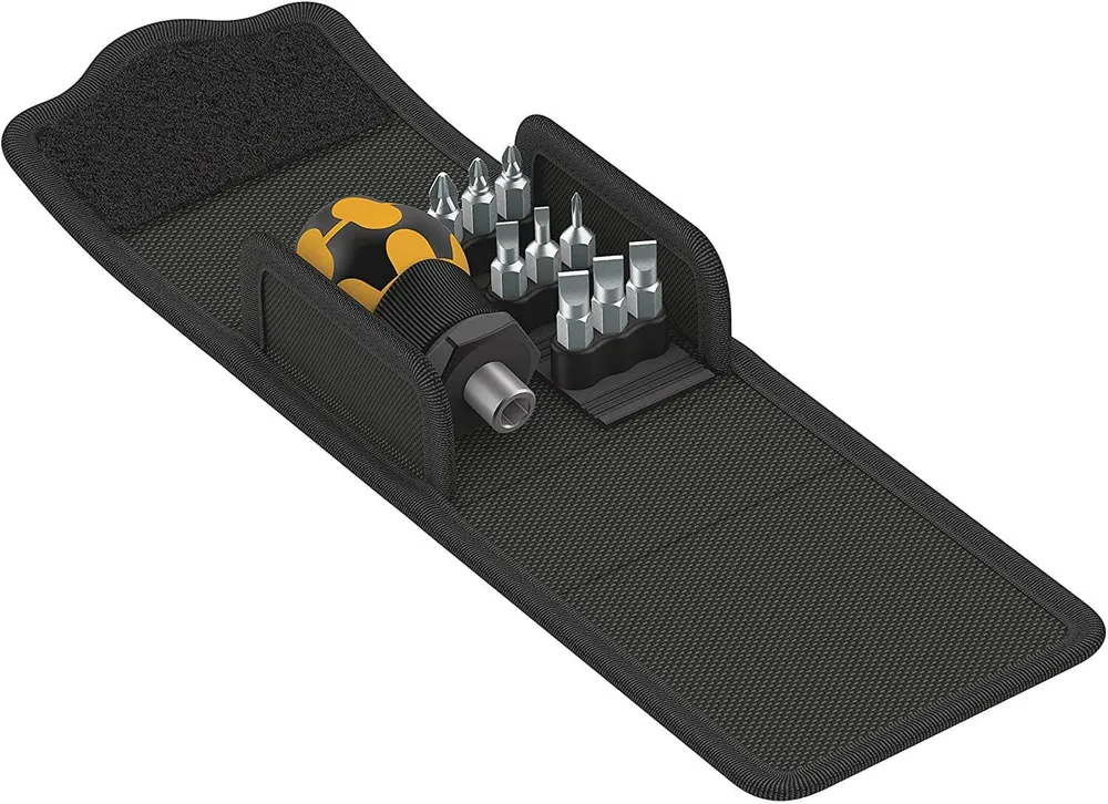Conjunto de 9 pontas 25mm com suporte de pontas Wera Kraftform Kompakt Stubby ESD 1 ref.057472
