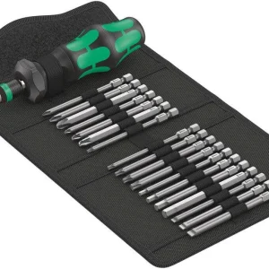 Conjunto de 18 pontas com porta pontas Wera Kraftform Kompakt Turbo 1 ref.057482