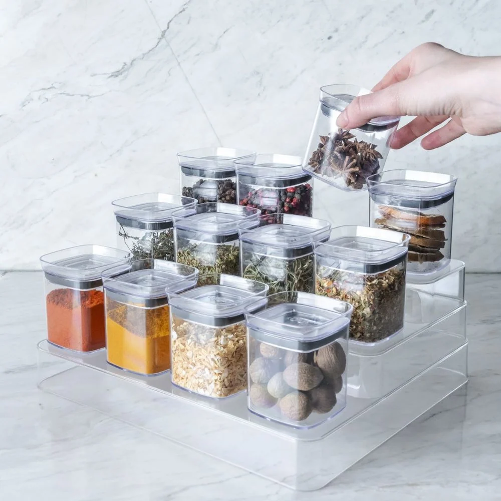 Conjunto 6 Potes Herméticos Para Temperos Condimentos 150ml OU