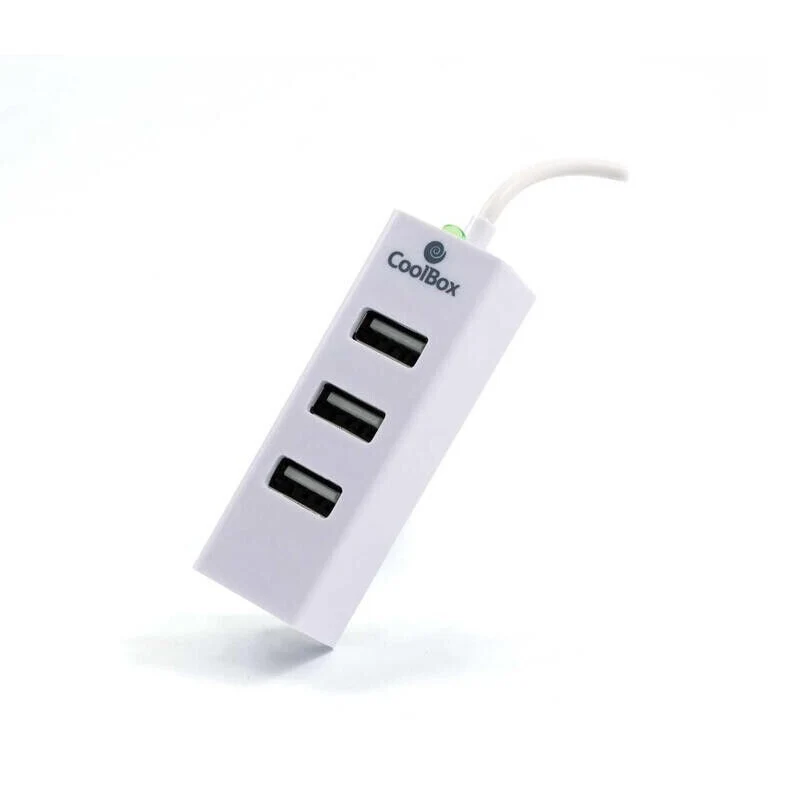 CoolBox USB Hub 2.0 4 Portas Branco