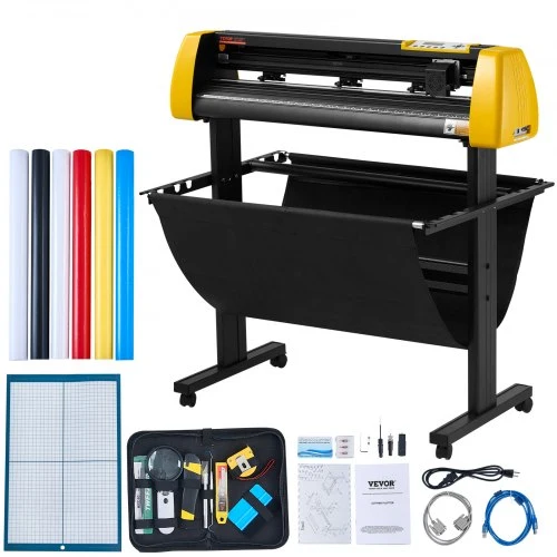 Cortador de Vinil VEVOR 34" com Ecrã LCD e 3 Lâminas