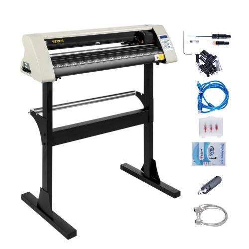 Cortadora de Vinil VEVOR 720mm com Suporte Resistente