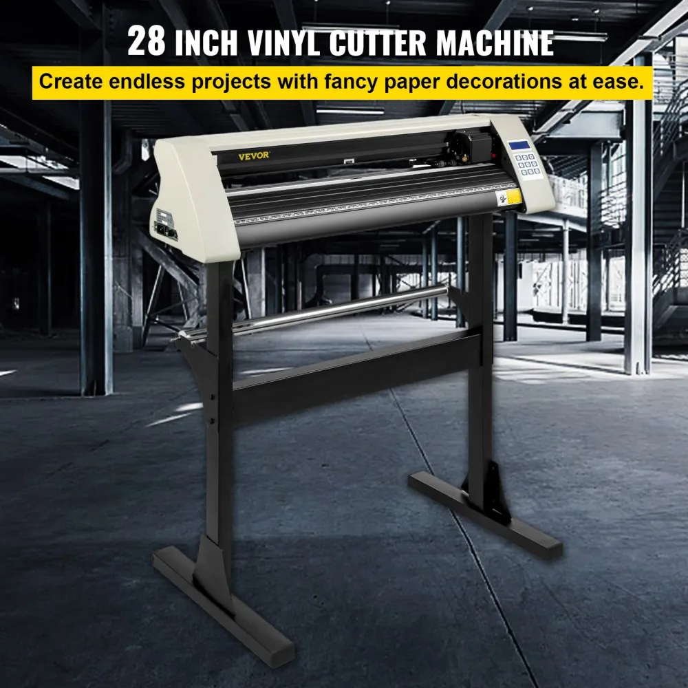 Cortadora de Vinil VEVOR 720mm com Suporte Resistente