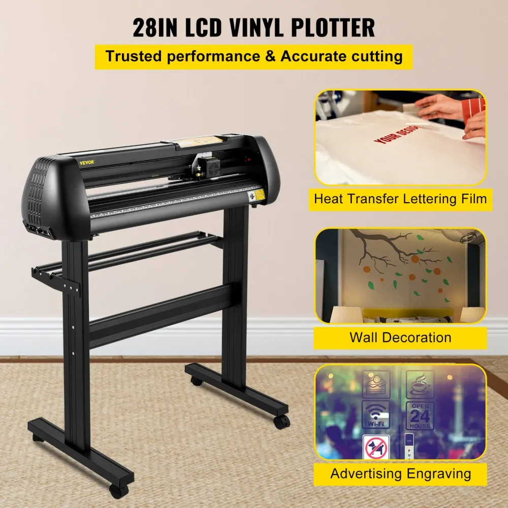 Cortadora de Vinil VEVOR 28'' Ajustável com Software SignMaster
