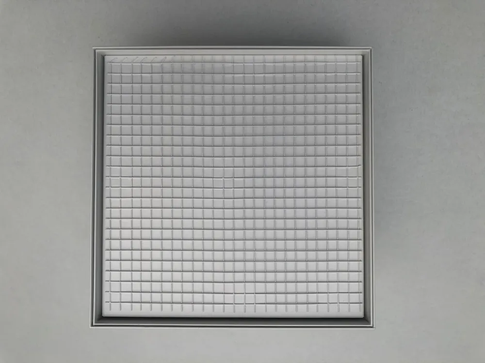 Cápsula de limpeza 17 x 17cm branco para limpeza ou inserção de colagem